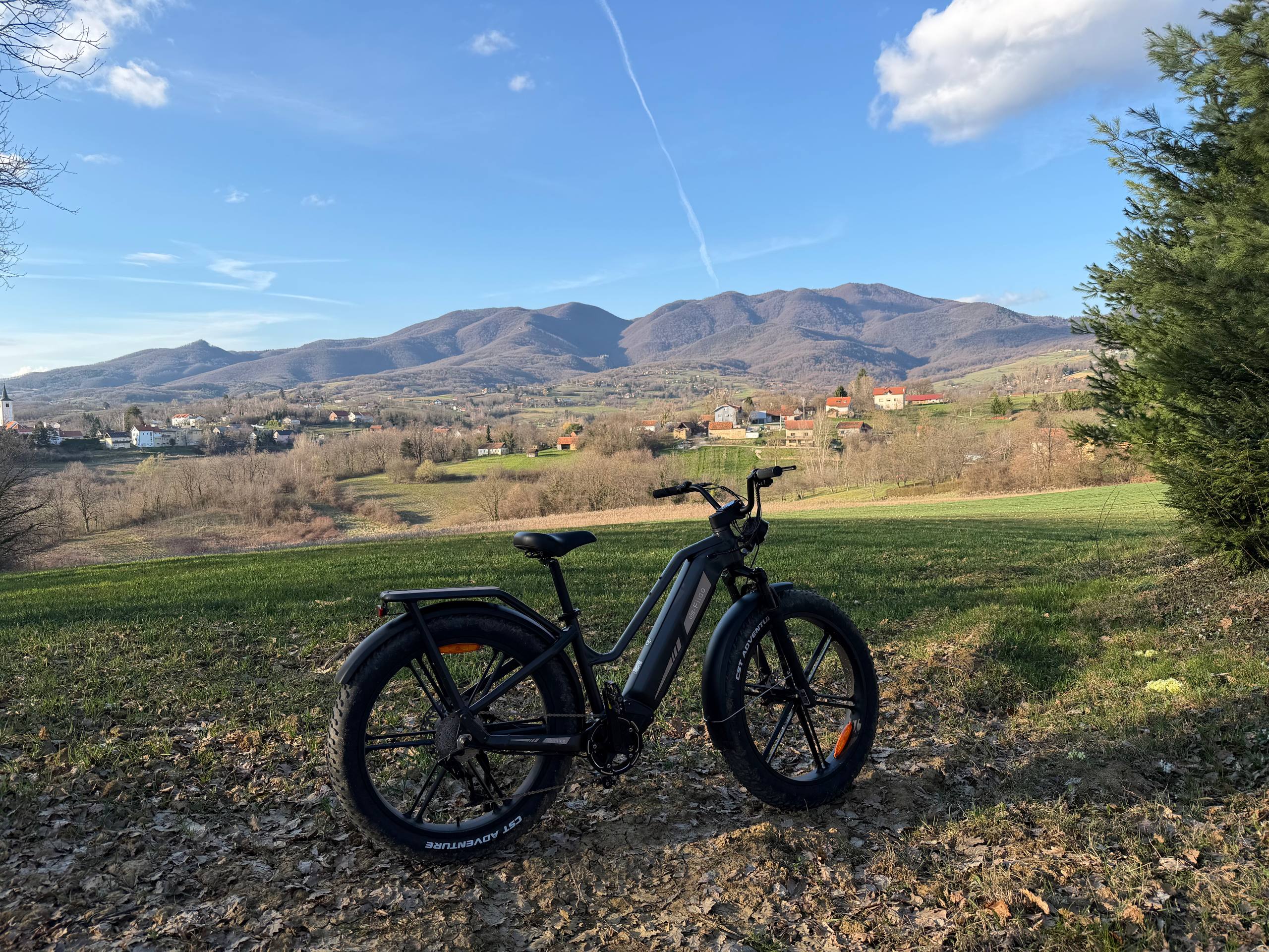 E-bike on the slopes of Ivanščica