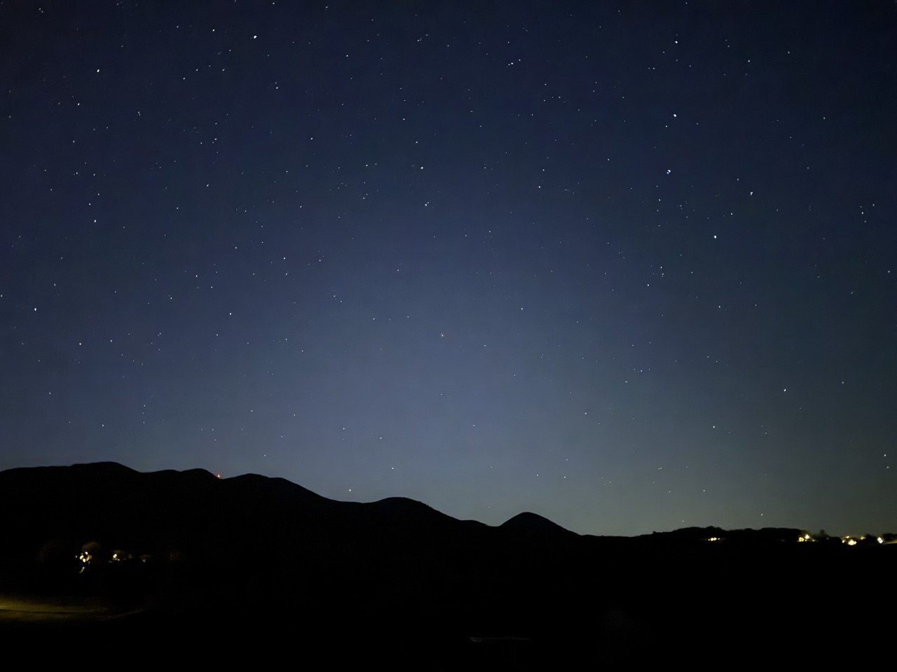 Night sky above Zagorske Gore